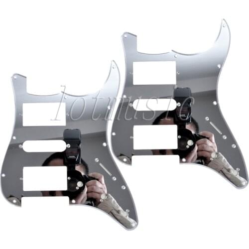2pcs Mirror Guitar Pickguard For Fender Strat Guitar replacement H-S-H Pickups