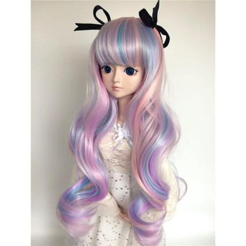 1/3 1/4 1/6 1/8 Colorful Bjd Wig SD High Temperature Wire For BJD Doll Hair Wig
