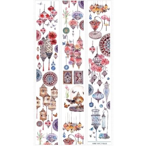 1 Loop Cute Washi Glass Rattan Crystal Pet Tape 100cm Stationery Kawaii Stickers