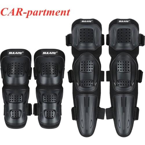 4Pcs/Set Motorcycle Bike Racing Skating Elbow Knee Shin Armor Guard Protector Guards Protective Motocross Cycling Sport Gear Pad
