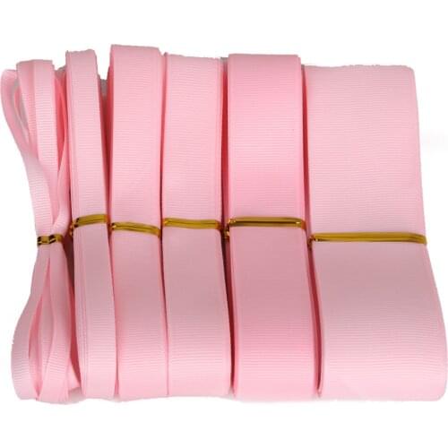 5 Yards 7 10 15 20 25 38mm Pink Color Grosgrain Ribbons Handmade DIY Headwear Accessories Wedding Decorative Gift Wrap
