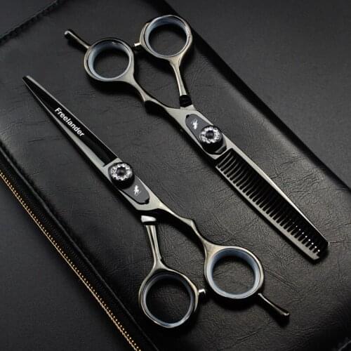 6.0"Sale Silver Japanese Hair Scissors Japan 440C Cheap Hairdressing Scissors Thinning Shears Hairdresser Shaver Haircut