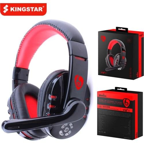 KINGSTAR Wireless Bluetooth Headphone With Micphone Noise Cancelling Earphones Bass Music Earbuds For Games Headset