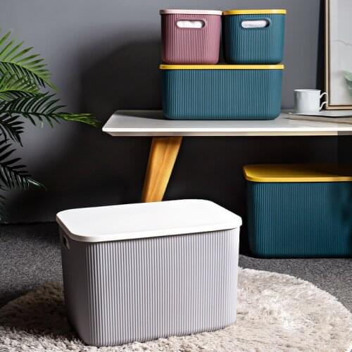 Large Plastic Clothing Storage Box Childrens Toys Organizer Container Creative Home Storage Bins With Lid