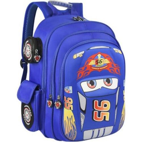 Disney Children Cartoon 3D Car School Bags Boys Girls Primary School Backpack Kids Kindergarten Backpack Schoolbags