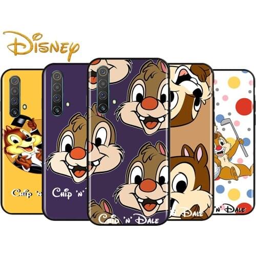 Disney Chip 'n' Dale cute for OPPO Realme V15 X5 X3 X50 X7 X2 C17 C11 C3 C2 7 7i 6 6S 6i 5 3 2 Pro Soft Black Phone Case