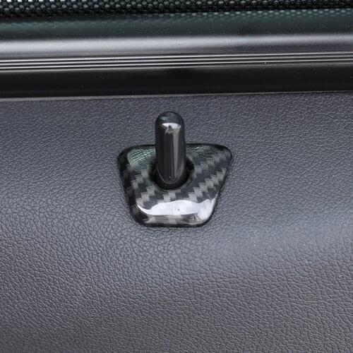 For BMW 5 Series G30 2017 2018 2019 2020 2021 Car styling ABS Carbon Fiber Car Interior Door Lock Cover Stickers Car Accessories