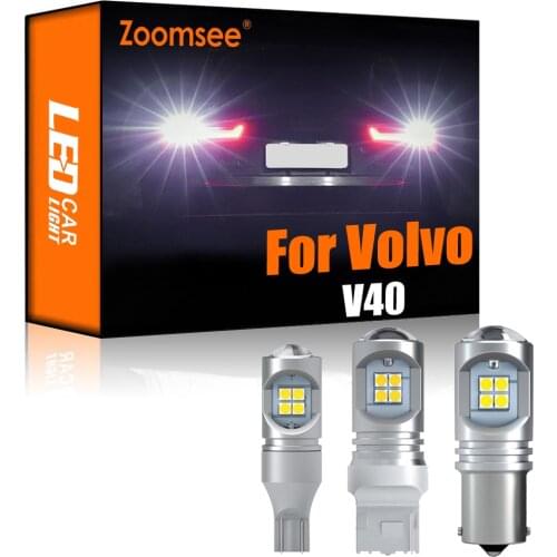 Zoomsee 2Pcs White Reverse LED For Volvo V40 Wagon 1995-2019 Canbus Exterior Backup No Error Rear Tail Bulb Light Vehicle Lamp