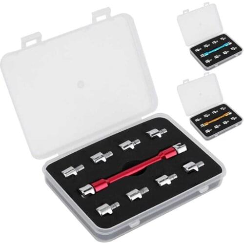 Motorcycle Spoke Wrench Billet CNC Spanner Set 5.0-6.8 Length 93mm/3.7in for Most Motorbike Motorcycle Accessory