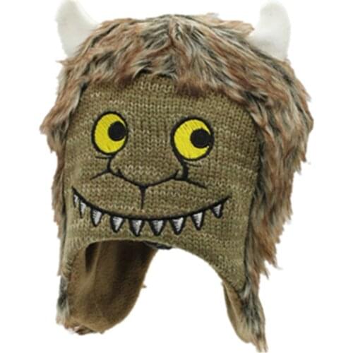 Where The Wild Things Are Wolf Max Records Cosplay Costume Kids Children Halloween Monsters Hats Beanies Photo Photography Caps