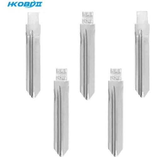 HKOBDII #83 for Peugeot Metal Blank Uncut Flip KD Remote Key Blade