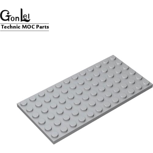 4Pcs/Lot Brick Plate 6 x 12 Baseplates 3028 MOC Building Blocks Parts DIY LOGO Educational Bricks DIY Toys for Children gift