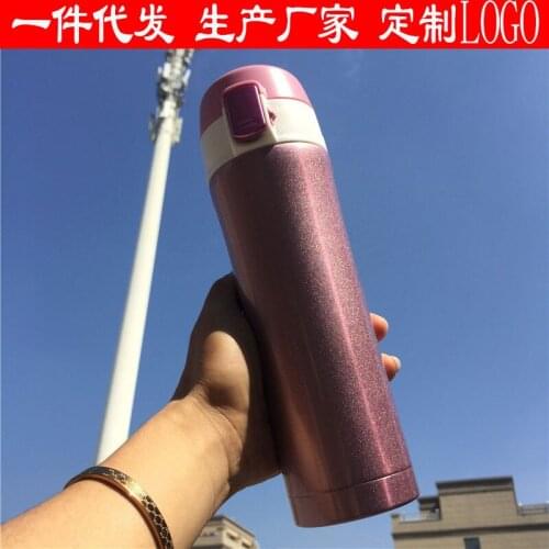 Creative vacuum insulated bottle lovers fashion bounce water bottle custom gift advertising bottle custom logo