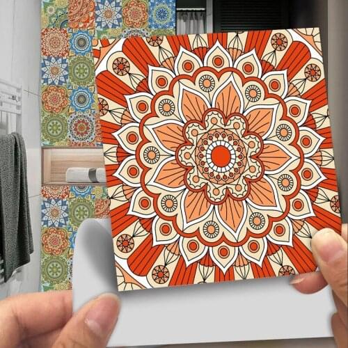 Kitchen Tile Stickers High Temperature Anti-Oil Paste Home Decor Wall Stickers Self-Adhesive Waterproof Bathroom Wallpaper