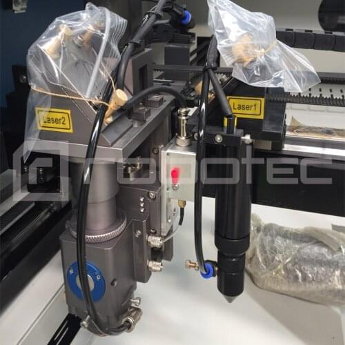 Small business 100w 3d laser engraving machine for glass acrylic with rotary axis/dual heads 2mm steel laser cutting machine