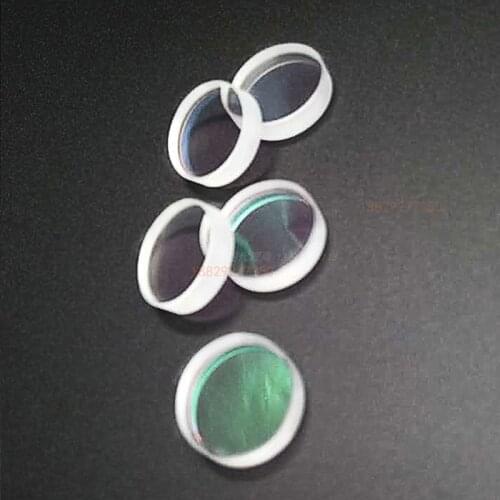 Half Mirror Laser Output Lens 0/90/180 Degree 20 * 4mm T = 70% Laser Machine Optical Experiment K9 Material