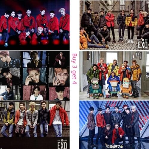 EXO K-pop Posters Wall Stickers Home Decoration High Definition Bar Livingroom Bedroom Decoration