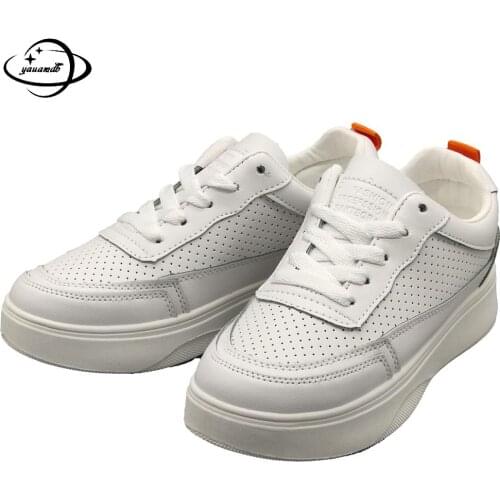 Size 36-40 Womens Casual Shoes Female Spring Autumn Flats Board Shoes Pu Lace-up Flat Platform Comfortable Ladies Shoes S50