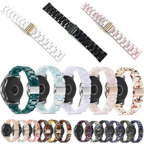 20mm Strap For Samsung Galaxy Active 2 40mm 44mm S2 Classic Band Amazfit bip/BIP lite/gts/GTR 42mm Watch Band Resin Bracelet