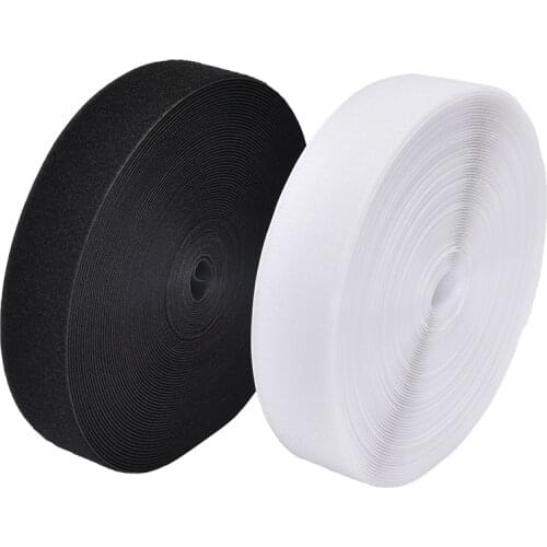 Magic Tape Adhesive Adhesive Hook And Loop Fastener Tape No Glue Klitterband DIY Sewing-on Strips 16/20/25/30/38/50mm*1M/Pair