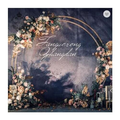 Outdoor Wedding arch round ring backdrop wedding party decoration materials stage background circle arch door