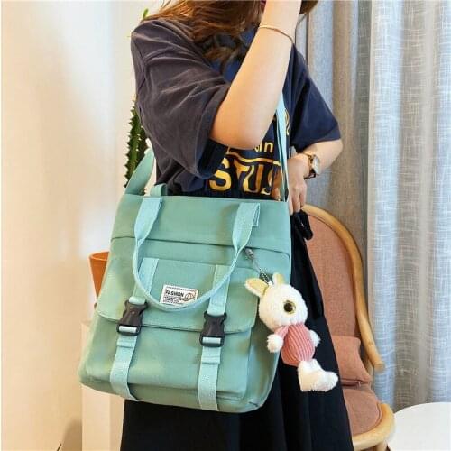Japanese Canvas Shoppe Crossbody Bag Womens Satchels Hundreds Of Students To Make UP Lessons Sloping Shoulder Handbags Casual