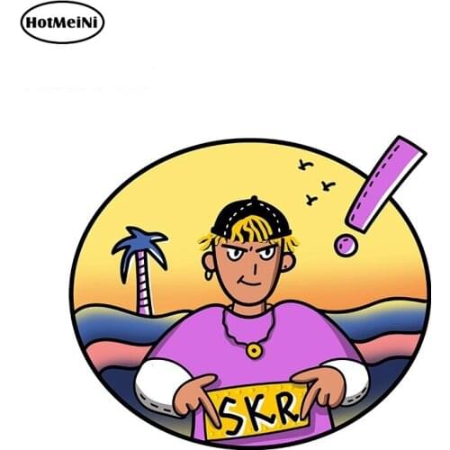 HotMeiNi 13cm x 11.1cm Skr Hip Hop Boy Funny Car Stickers and Decals for Car Whole Body Motorcycle Home Vinyl Car Wrap