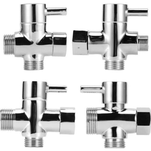 3 Way Diverter Valve Bathroom Shower Faucet Parts for Handheld Showerhead Fixed Spray Head Bathroom Shower Valve Water Mixer