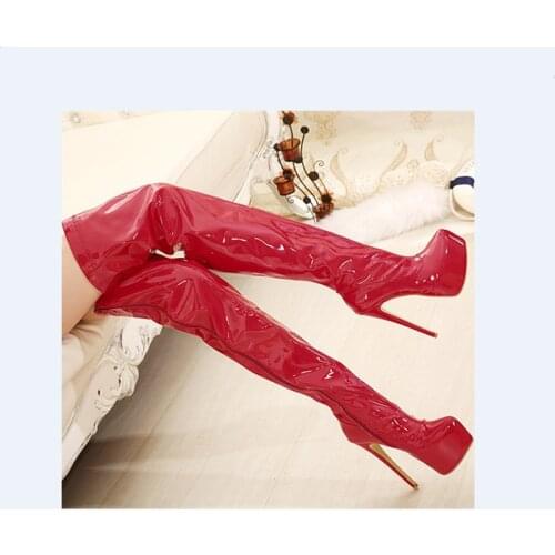 5.9in High Height Sex Boots Party Boots Stiletto Heel Platform Over-The-Knee Boots US Size 5-11 No.zx15-1