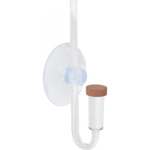 Aquarium CO2 Diffuser Dioxide Diffuser with U-Shape Connecting Tube Fish Tank Equipment for Aquatic Plants with Suction