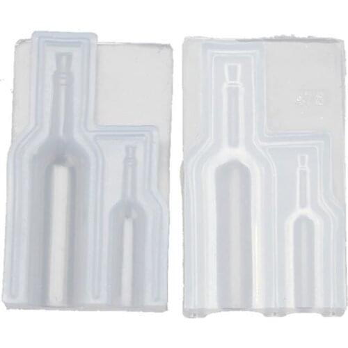 DIY Small 3D Wine Glass Bottle Silicone Resin Mold Resin Casting Art Craft Tools