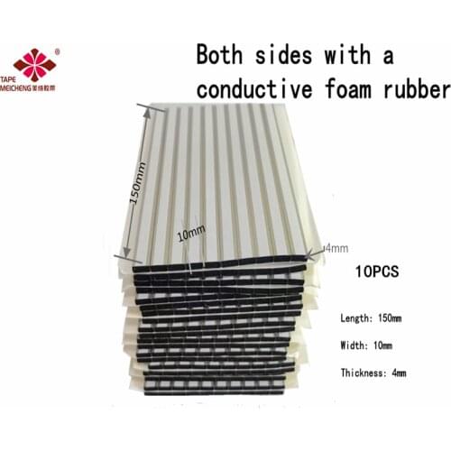 Double-Sided Conductive Double-Sided Tape Conductive Shielding Foam Strip EMI Anti-Interference 150mm Long × 10mm Wide × 4mm