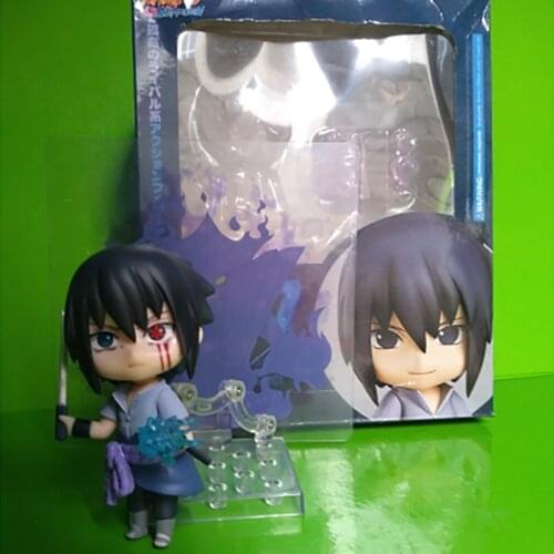 NEW Q Version Naruto Uchiha Sasuke Action Figure Toys Collection Doll 10CM Christmas Gift Hot Sale