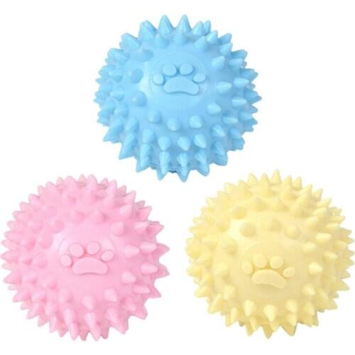 1PC Dog Voice Toys Clean Teeth Molars Bite Resistant Toy Sting Ball TPR Pet Supplies