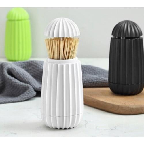 Toothpick Storage Box For Hotel Special Decoration Press-Type Large Capacity Toothpick Holder