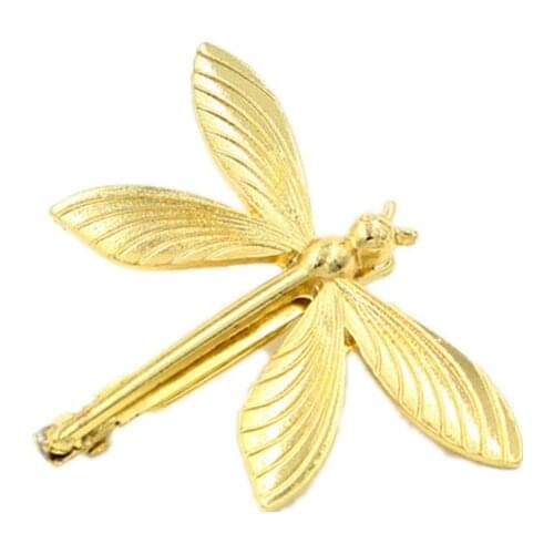 Trendy Golden Dragonfly Hairpins Headdress Wings Dragonfly Hair Clip Beauty Styling Tools Hair Accessories