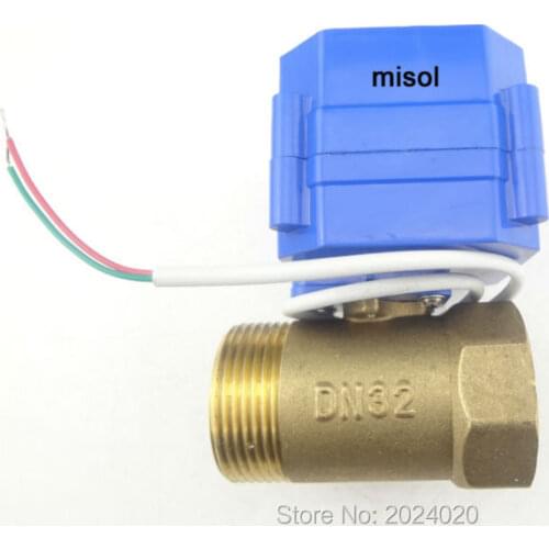 Motorized valve brass 2 way, 12v, DN32 (reduce port), electric valve
