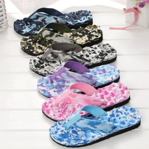 Men Flip Flops Floor Flat Shoes Indoor Summer Home Slippers Male Massage Slipper Camouflage Comfortable Zapatillas de hombre