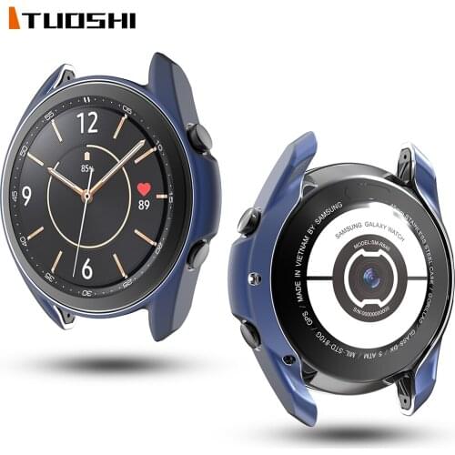 Matte Texture Soft Case For Samsung Galaxy Watch 3 41mm 45mm Cover Bumper Galaxy Watch 3 Protective Shell Watch Accessories