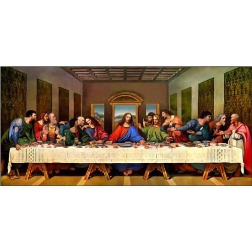 Diamond Painting kit Cross Stitch"Jesus Last Supper" 5D Full Square Drill Daimond Painting Kit Diamant Embroidery Art Gift
