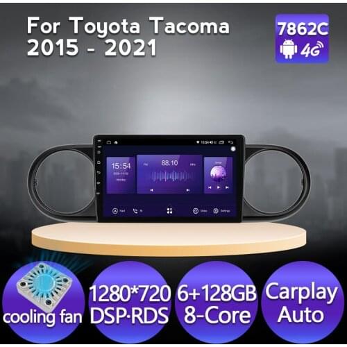 Navifly Android 11 Car GPS Radio Navigation 8Core For Toyota Tacoma 2015-2020 2021 Multimedia Player DSP 4G IPS 1280*720 BT FM