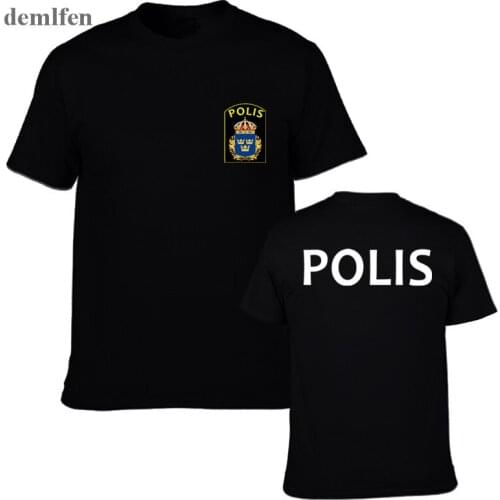Novelty Malaysia Police Polis Special Swat Unit Force Mens T Shirts Short Sleeve Cotton T Shirt Tops Tees