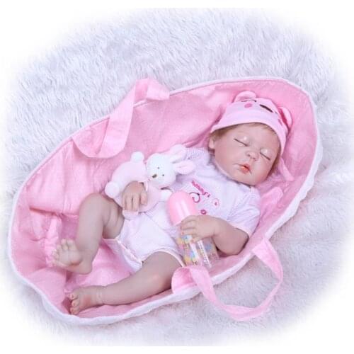 NPK full glue can enter the water simulation baby doll play house toy sleeping bag baby