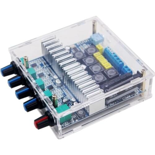 Bluetooth 5.0 Amplifier Board TPA3116D2 2.1 Channel Audio Stereo Subwoofer Amplifier Board 2*50W+100W Bass AMP