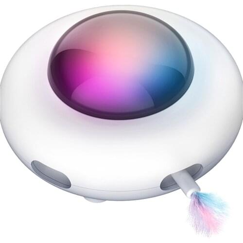 Self Entertainment Cats Teaser Catching Smart Pets Playing Feather Aurora Colorful Mode Stick Toys Kitten Supplies