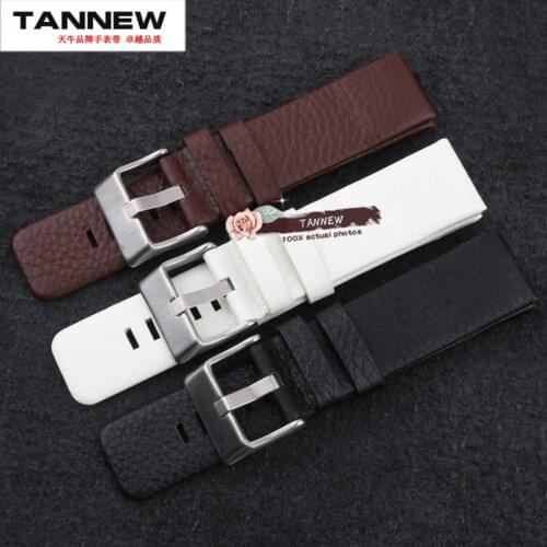 Strap 22mm 24mm 26mm 28mm 30mm leather strap watch straps DZ1206 DZ1399 DZ1405 Free shipping