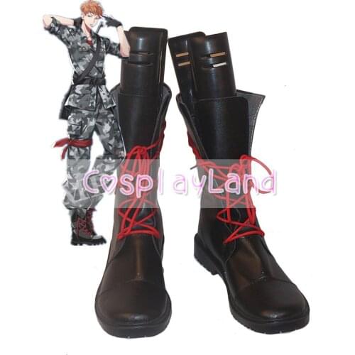 Hypnosis Mic Division Rap Battl DRB Mason Busujima Cosplay Boots Shoes Men Shoes Costume Accessories Halloween Party Shoes