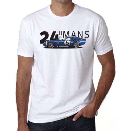 Shelby Daytona 24 Heures Du Mans 1964 Mens Unisex T-Shirt White Tshirt Dt 2019 Fashion Short Sleeve Black T Shirt 100% Cotton