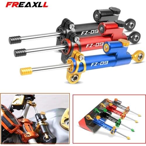 For Yamaha FZ-09 fz09 2014 2015 2016 2017 Moto CNC Motorcycle Steering Damper Stabilizer Linear Reversed Safety Control Over