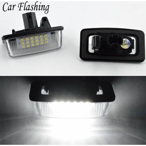Car flashing 2pcs Car 12V 18LED License Plate Lights SMD for Toyota Corolla_E11 Crown S180 Starlet EP91 Vios Previa ACR50 GSR50